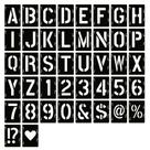 Kit de Stencils YEAJON 16" Letras e Números 42 Peças Kit de Stencils YEAJON 16" Letras e Números 42 Peças
