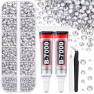Kit de Strass Artesanal TINKRSTUFF 6100 peças com Cola B7000
