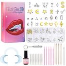 Kit de Strass Dental DIY Joias para os Dentes 12+ Formas com Cristais