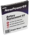 Kit de substituição de bateria NewPower99 para Google Nexus 7 2013