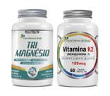 Kit de Suplementos Alimentares Tri magnésio e K2