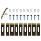 Kit de Suporte com 10 Presilhas de Aço Zincado para Cuba de Embutir