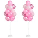 Kit de suporte de balão Tosuced para piso, conjunto de 2 rosas