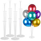 Kit de suporte de balão Voircoloria para mesa com 4 conjuntos e mais balões