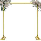 Kit de suporte de fundo OGEMXU, arco de casamento quadrado ajustável de 2,5 m