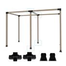 Kit de suporte de pérgola MEWSDEN 4x4, 2 peças, 4 vias, canto pesado