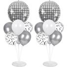 Kit de suporte para balões de festa Naozinebi Disco Ball 70s 80s 90s Kit de suporte para balões de festa Naozinebi Disco Ball 70s 80s 90s