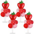 Kit de suporte para balões de festa Strawberry Sweet 1st Birthday x4