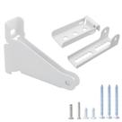 Kit de suporte reforçado para fechadura de porta de tempestade Mirfane, branco, alta resistência