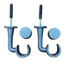 Kit De Suporte Teto Pvc Varão Simples 28mm Ponteira Inclusa
