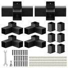 Kit de Suportes para Pergolado AOSTD 4x4 12 Peças Aço Anticorrosivo