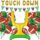 Kit de suprimentos para festas Football Touchdown com balões e banner Kit de suprimentos para festas Football Touchdown com balões e banner