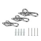 Kit De Suspensão Reforçado Para Rede, 2 Conjuntos De Ganchos De Parede E Teto Para Rede De Balanço, Kit De Suspensão Reforçado Para Rede, 2 Conjuntos De Ganchos De Parede E Teto Para Rede De Balanço,