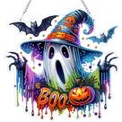 Kit de suspensão VODAPYC Halloween Diamond Art para decoração de casa