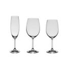 Kit de Taças De Cristal Bohemia Para Champanhe e Vinho Roberta 18 Peças