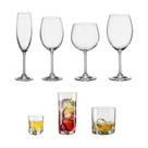 Kit de Taças e Copos de Cristal Bohemia 42 Peças