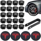 Kit de Tampas de Cubo de Roda Qixiang CB para Tesla Model Y/3