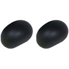 Kit de Tampas para Tubo Oval Westin 22-5003 Preto 10 cm Kit de Tampas para Tubo Oval Westin 22-5003 Preto 10 cm