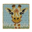 Kit de Tapete com Gancho YP 30x30cm Girafa Faça Você Mesmo