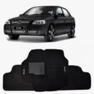 Kit de tapetes 3 peças específico Astra 1999 2000 01 02 0304 ... 2011 Carpete Preto