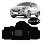 Kit de tapetes 3 peças específico Ix35 2010 11 12 ... 18 19 2020 Carpete Preto