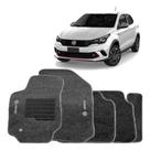 Kit de tapetes 5 peças específico Argo 2017 18 19 20 2021 Carpete Grafite