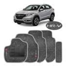 Kit de tapetes 5 peças específico HR-V 2015 16 ... 19 2020 Carpete Grafite