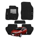 Kit de tapetes 5 peças específico New Fiesta 2010 11 12 2013 Carpete Preto