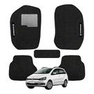 Kit de tapetes 5 peças específico Spacefox 2006 a 2014 Carpete Preto