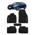 Kit de tapetes 5 peças específico Virtus 2018 19 20 ... 22 23 2024 Carpete Preto