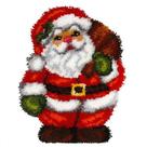 Kit de tapetes Latch Hook MIAOLLUN Papai Noel 52x38 cm