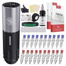 Kit de tatuagem Caneta rotativa sem fio Dragonhawk A1 com tintas e agulhas