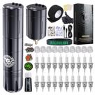 Kit de tatuagem Dragonhawk Wireless Pro Beginner com 20 agulhas