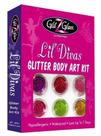 Kit de tatuagem Glitter GlitzGlam Lil Divas com 6 brilhos e 12 estênceis