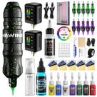 Kit de tatuagem HAWINK com máquina sem fio e duas baterias de 1600mAh