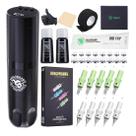 Kit de tatuagem para caneta rotativa sem fio Dragonhawk com bateria de 1500mAh