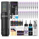 Kit de Tatuagem Sem Fio Wormhole Tattoo com Bateria de 1800mAh e Temporizador