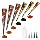 Kit de tatuagem temporário Yomagine 6 unidades de pasta de tatuagem e cones + Acc