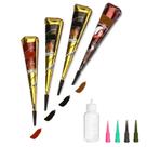 Kit de tatuagens temporárias wumawu, 4 peças de pasta de tatuagem semipermanente
