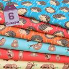 Kit de Tecido Fun Animals (30x70) 6 Estampas Kit de Tecido Fun Animals (30x70) 6 Estampas