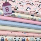 Kit de Tecido Sweet Dreams Rosa (30x70) 7 Estampas Kit de Tecido Sweet Dreams Rosa (30x70) 7 Estampas
