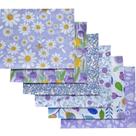Kit de tecidos fat quarter 100% algodão 46 x 56 cm, 6 peças
