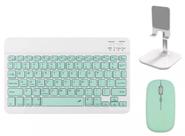 Kit De Teclado E Mouse Bluethooth E Suporte Para Telefone/tablet