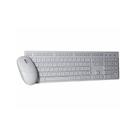 Kit De Teclado E Mouse S/fio Wireless Branco Abnt2 Português