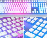 kit de teclas Keycap para teclados mecânico pudim transparentes 129 teclas