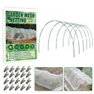 Kit de Tela de Proteção para Jardim Hoyejyou 3 x 9 m com Arcos de Fibra de Vidro
