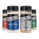 Kit de Tempero com 4 unidades de Sal de Parilla para Carnes e Churrasco Pote 500g Texgrill