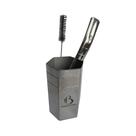 Kit de Terere Copo Sextavado + Bomba V6 Inox + Escova De Limpeza