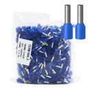Kit de terminais de ponteiras de arame Fidioto AWG14 1000 unidades azul