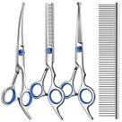 Kit de tesouras para cuidar de cães Saccison Professional 4 em 1